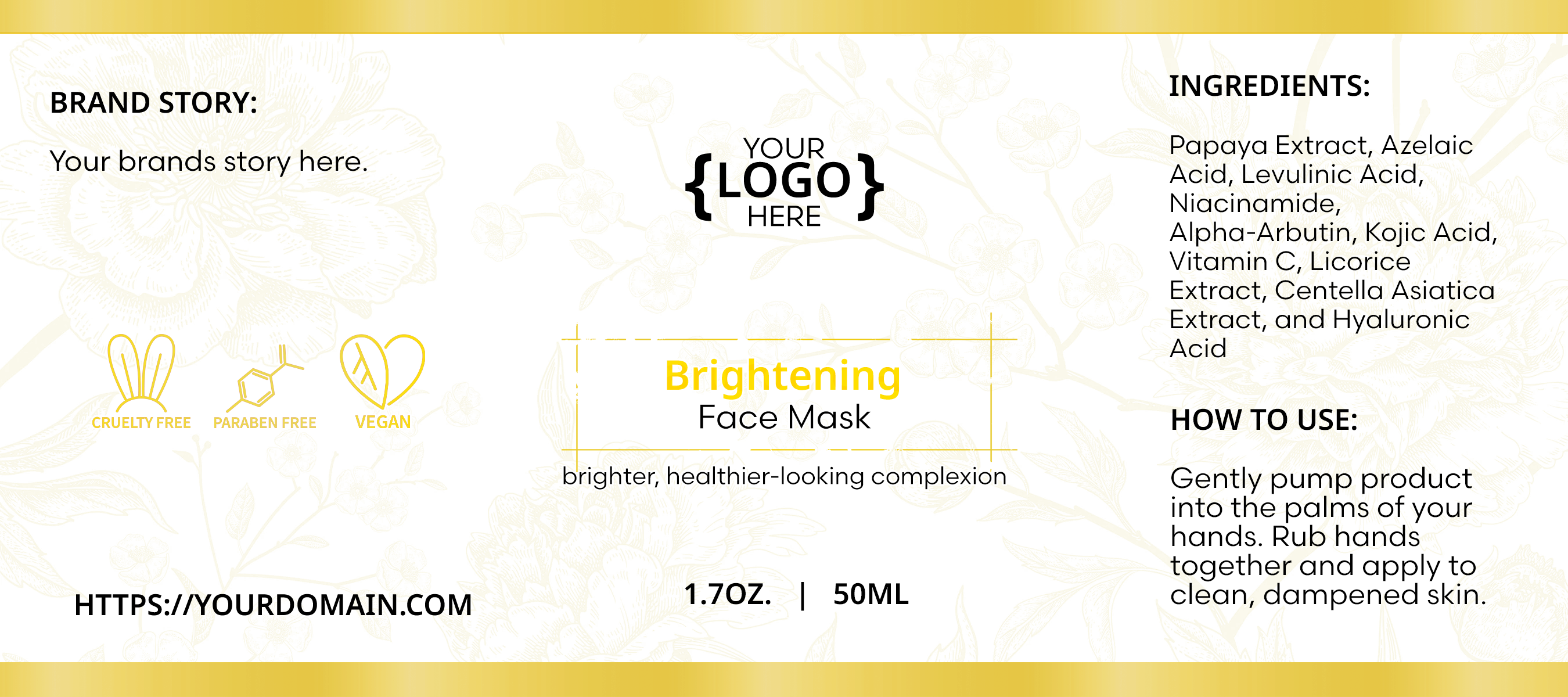 Brightening Face Mask - 1.7oz