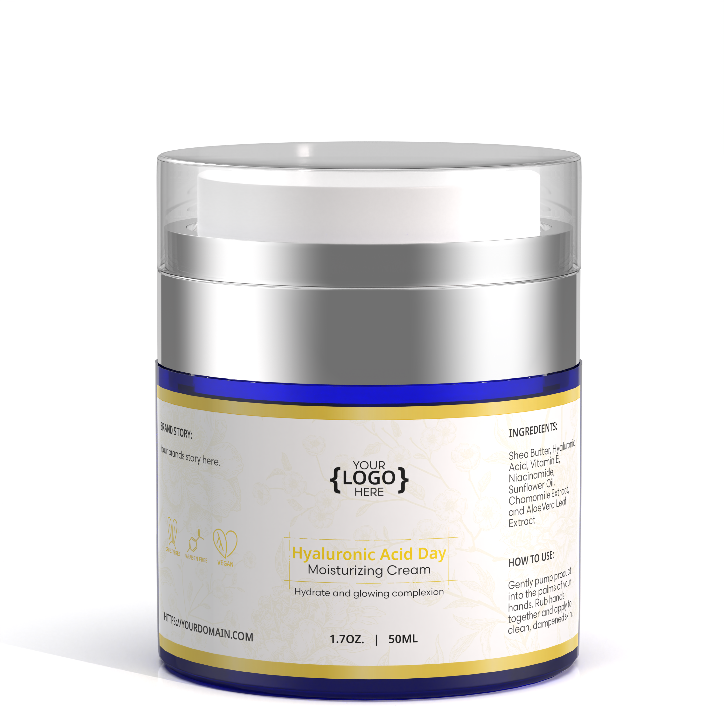 Hyaluronic Acid Day Moisturizing Cream - 1.7 oz