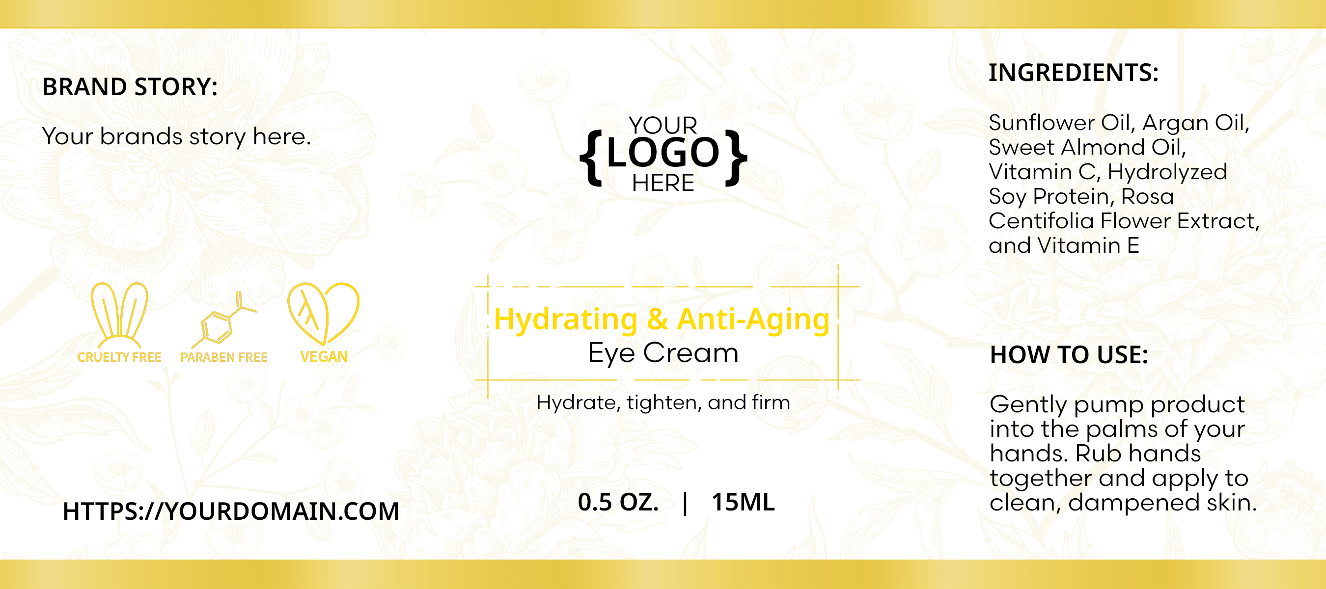 Hydrating & Anti-Aging Eye Cream - 0.5 oz