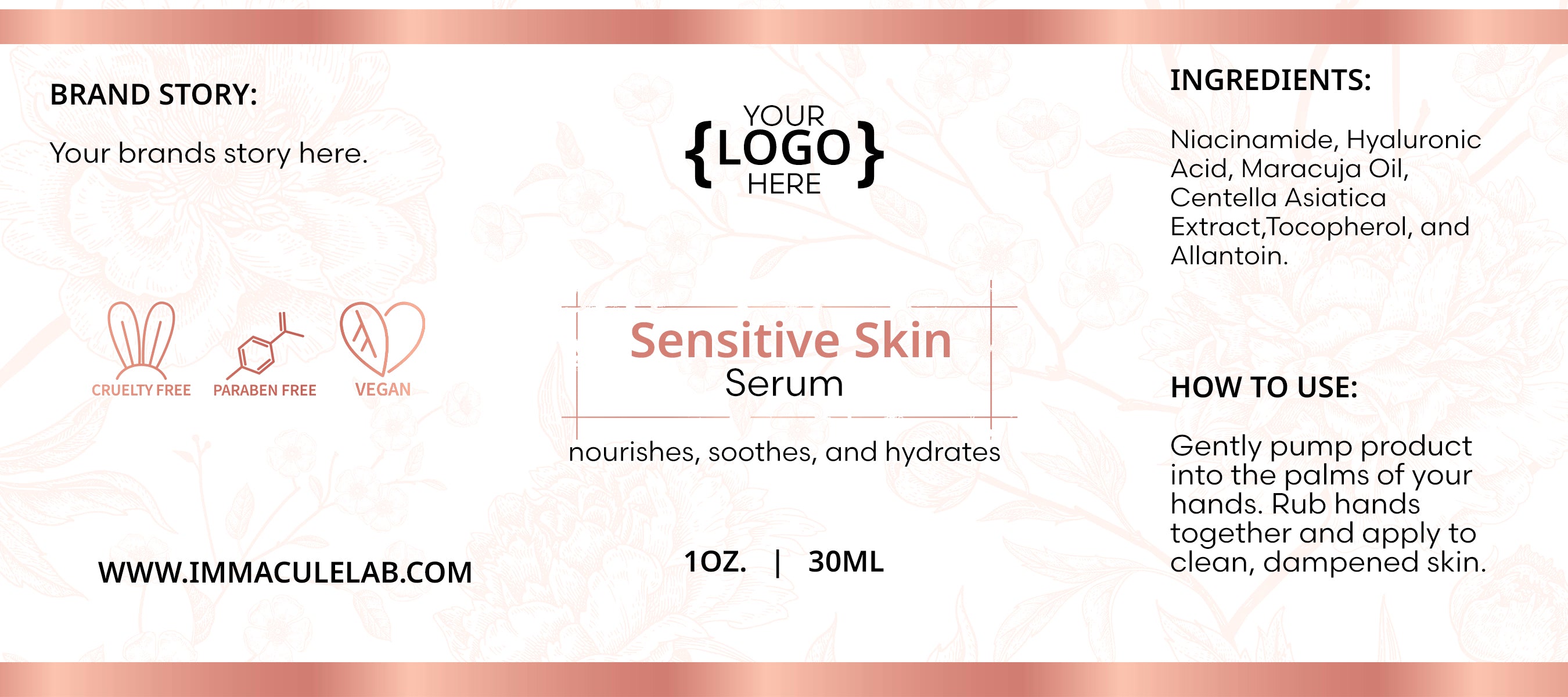 Sensitive Skin Serum - 1 oz